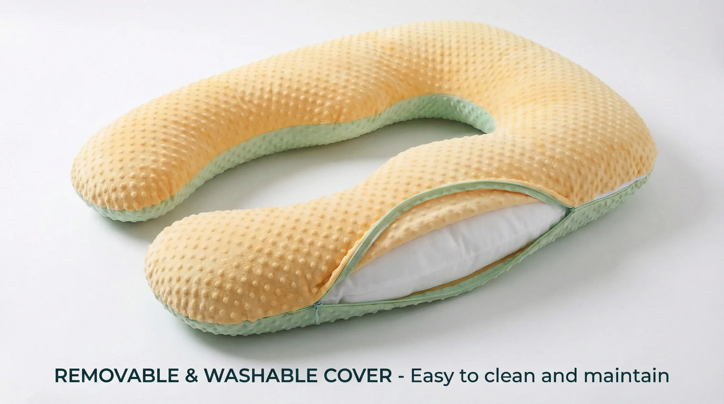 Ergonomic Pregnancy Body Pillow – Full Body Maternity Sleep Support Cushion