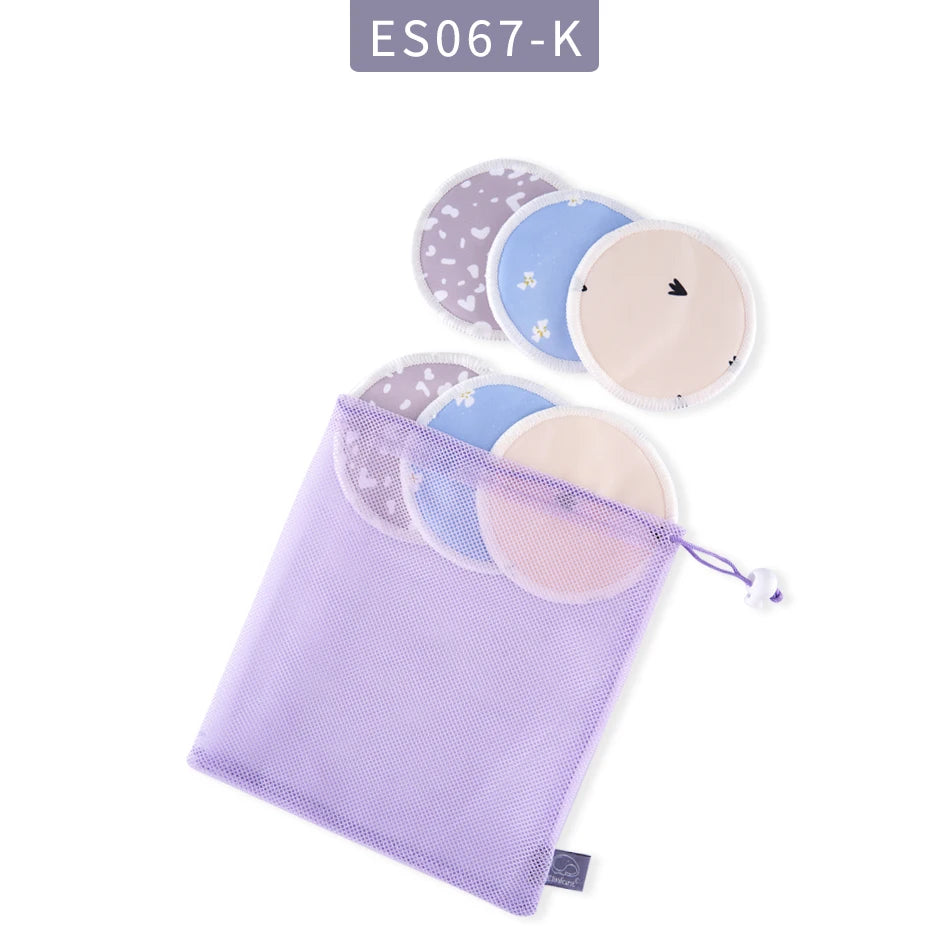 Elinfant 6-Pack Reusable Bamboo Nursing Pads