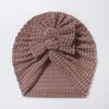 Cozy Polka-Dot Baby Hat with Bow