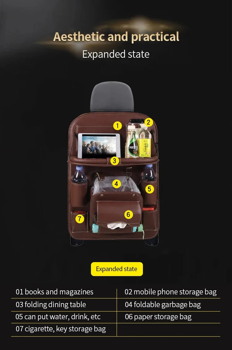 Car Back Seat Organizer