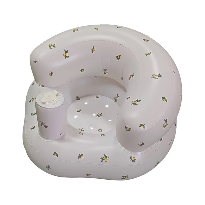 Inflatable Baby Seat with Built-In Pump