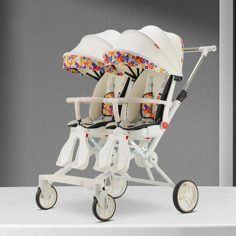 Foldable Twin Baby Stroller