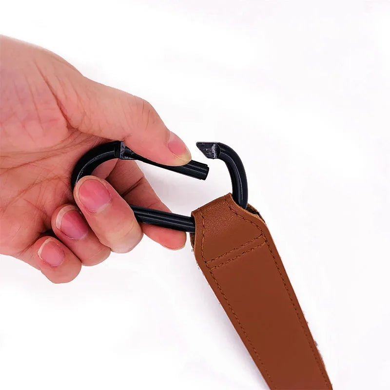 Stoller PU Leather Carabiner Hook