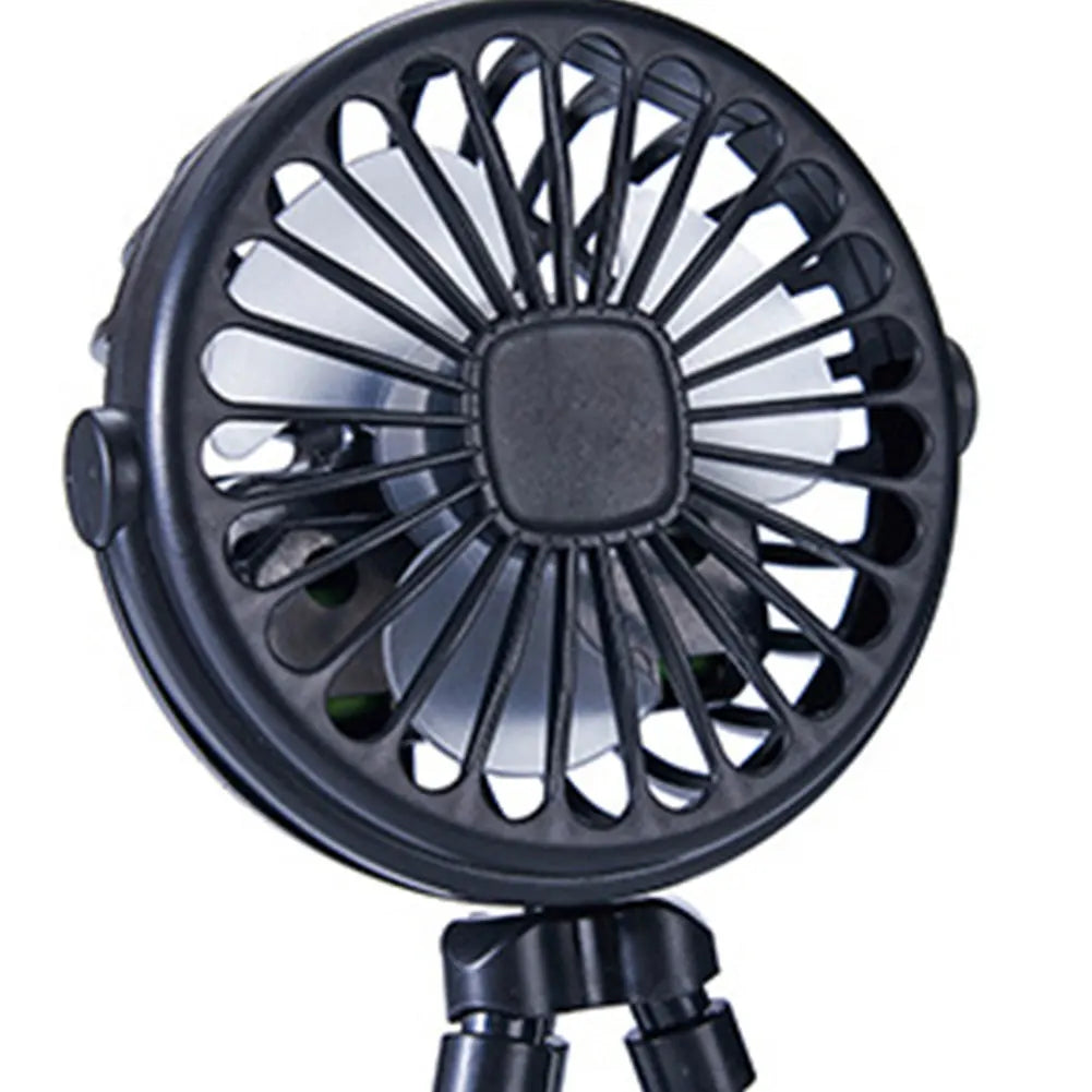 Portable Baby Stroller Fan with Flexible Tripod & USB Rechargeable Battery