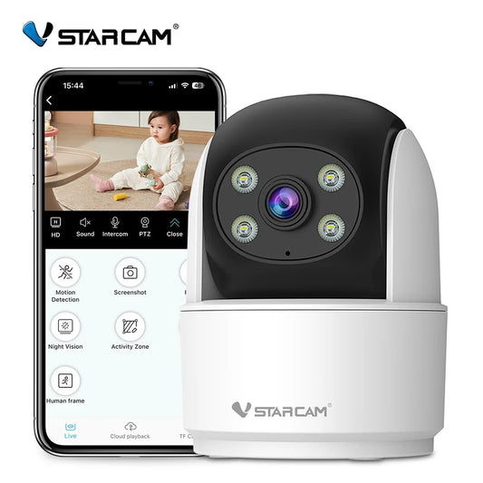 VStarCam 2MP Indoor Security Camera – Pan & Tilt, App Control, Baby & Pet Monitor