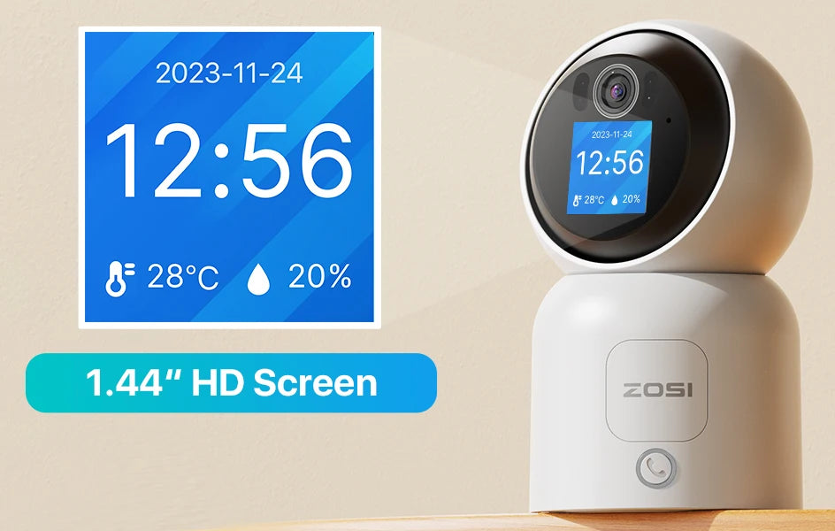 4MP Smart Baby Monitor Camera – Auto Tracking, WiFi, Video Call, Indoor HD