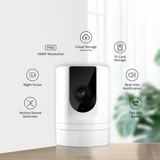 2-Pack 1080P Indoor Security Camera with App – Baby & Pet Monitor