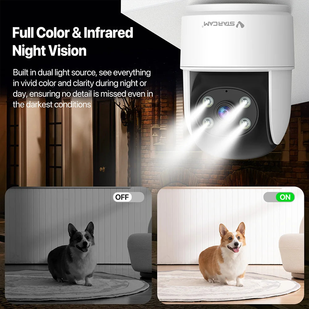 VStarCam 2MP Indoor Security Camera – Pan & Tilt, App Control, Baby & Pet Monitor