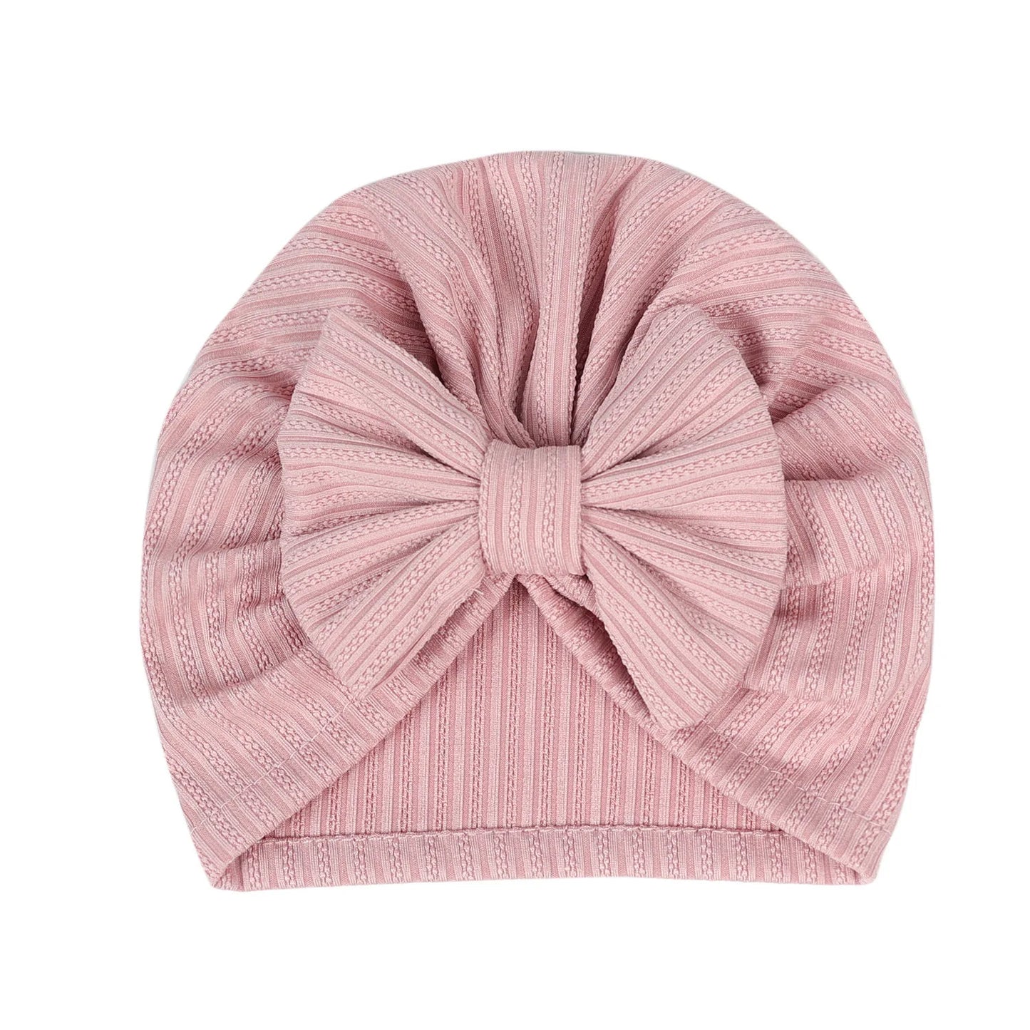 Cute Baby Bow Hat – Soft Turban Beanie for Newborns & Infants