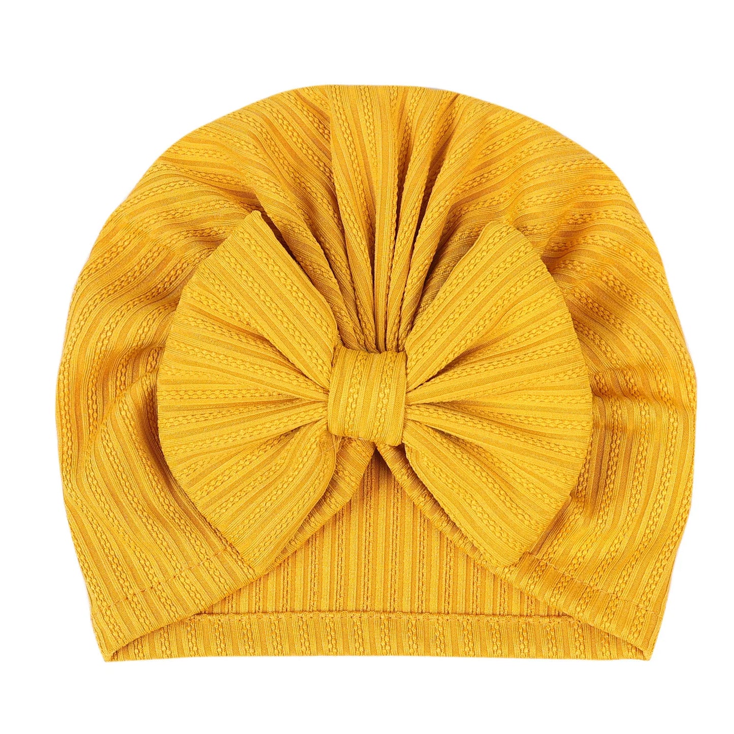 Cute Baby Bow Hat – Soft Turban Beanie for Newborns & Infants