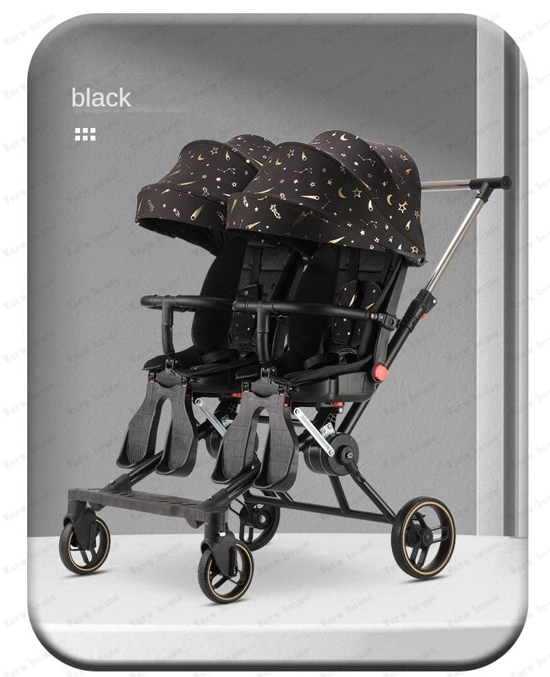 Foldable Twin Baby Stroller