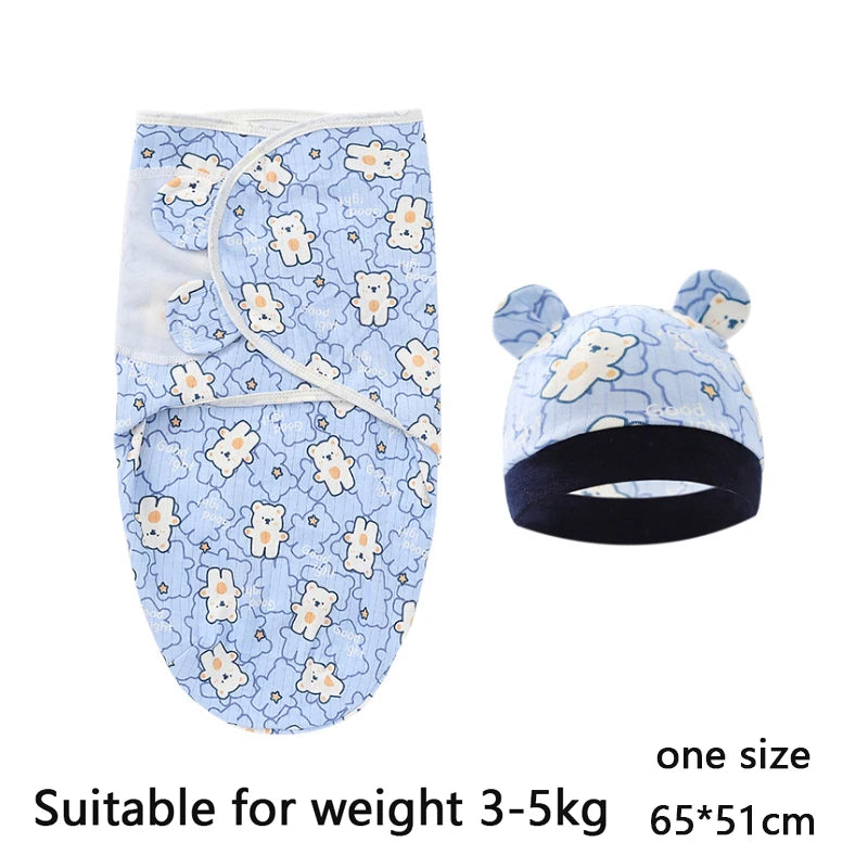 Newborn Swaddle & Hat Set