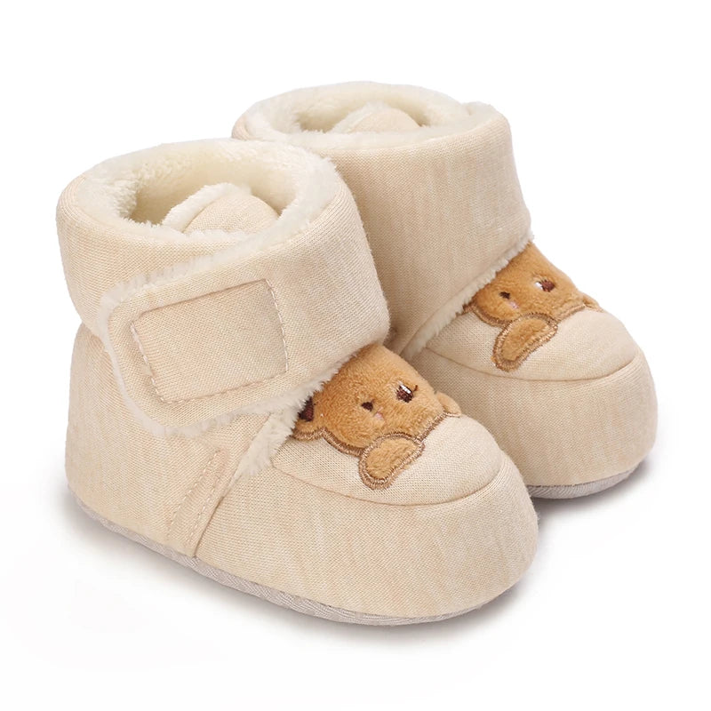 Cute Cartoon Baby First Walker Shoes – Soft Cotton Comfort for Newborns