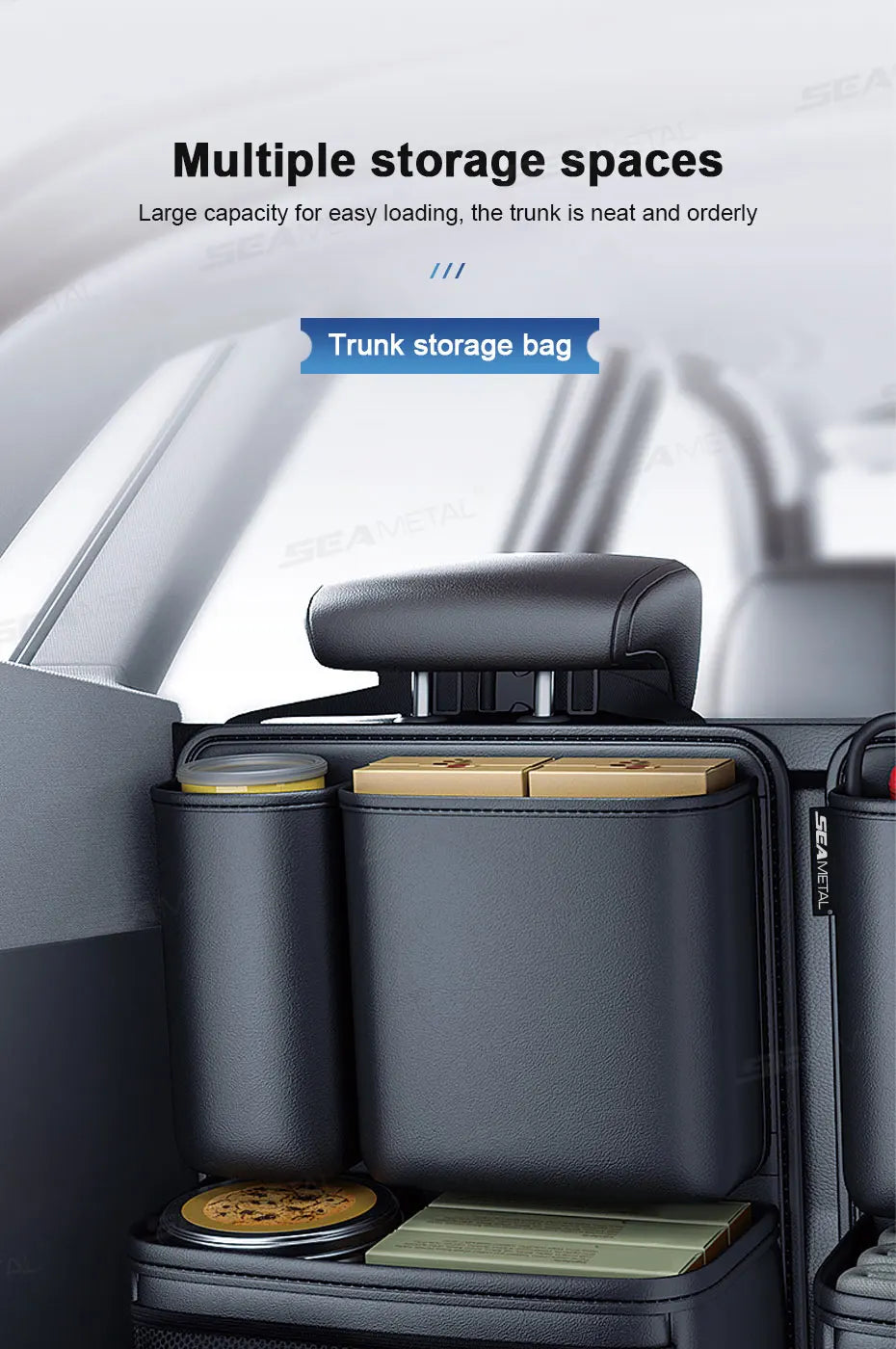 Leather Car Trunk Organizer