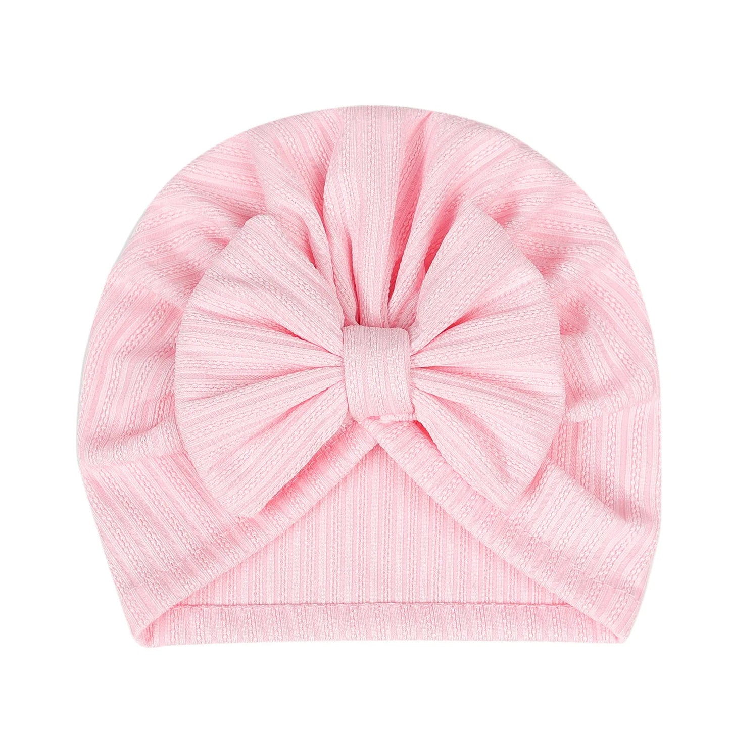 Cute Baby Bow Hat – Soft Turban Beanie for Newborns & Infants