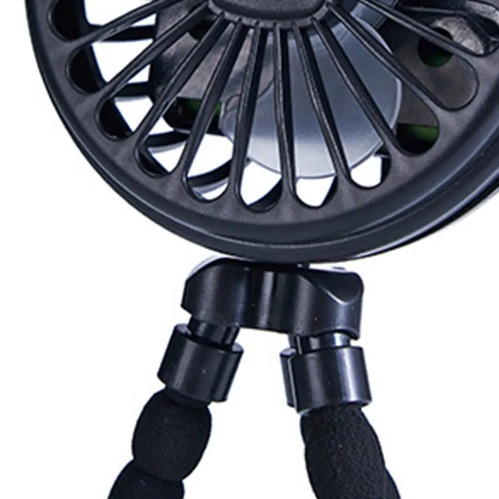 Portable Baby Stroller Fan with Flexible Tripod & USB Rechargeable Battery