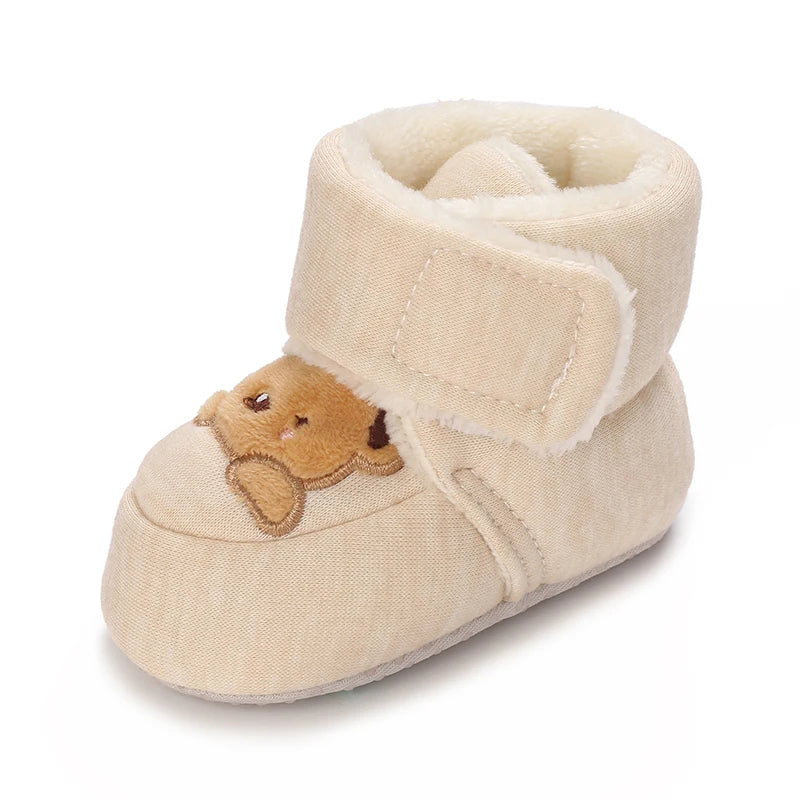 Cute Cartoon Baby First Walker Shoes – Soft Cotton Comfort for Newborns
