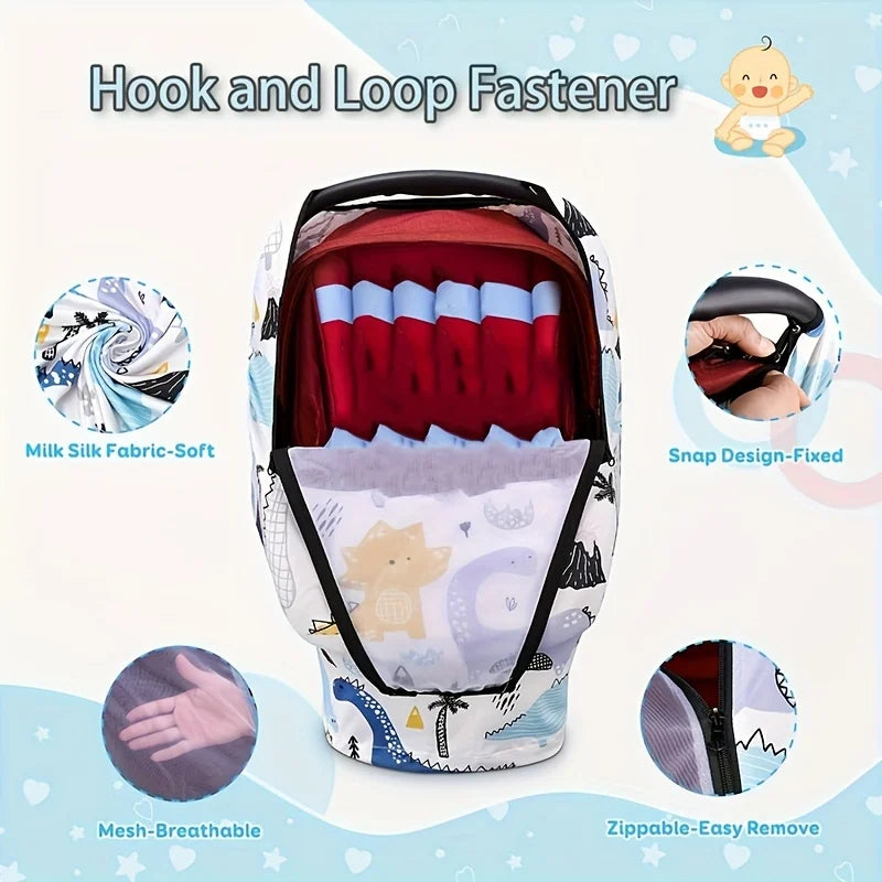 Breathable Baby Car Seat & Nursing Cover