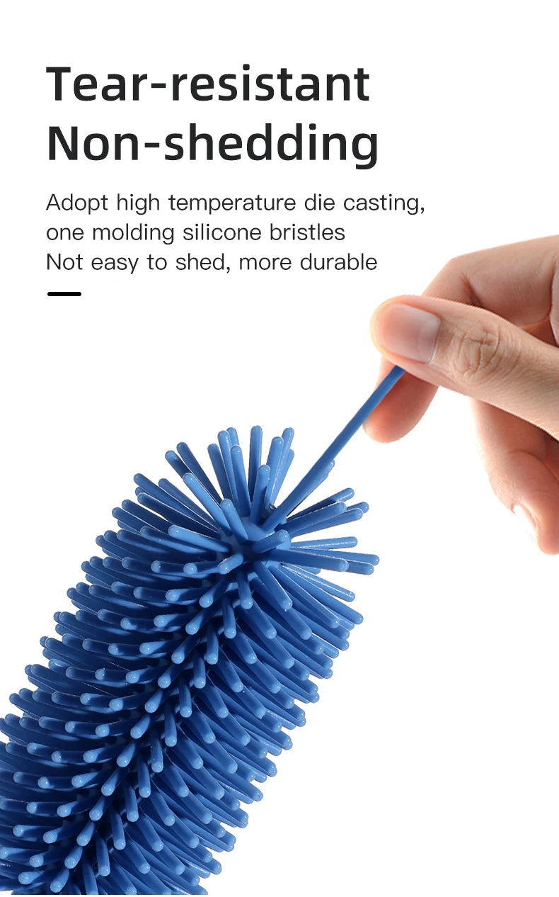 Penguin Silicone Baby Bottle Brush Set