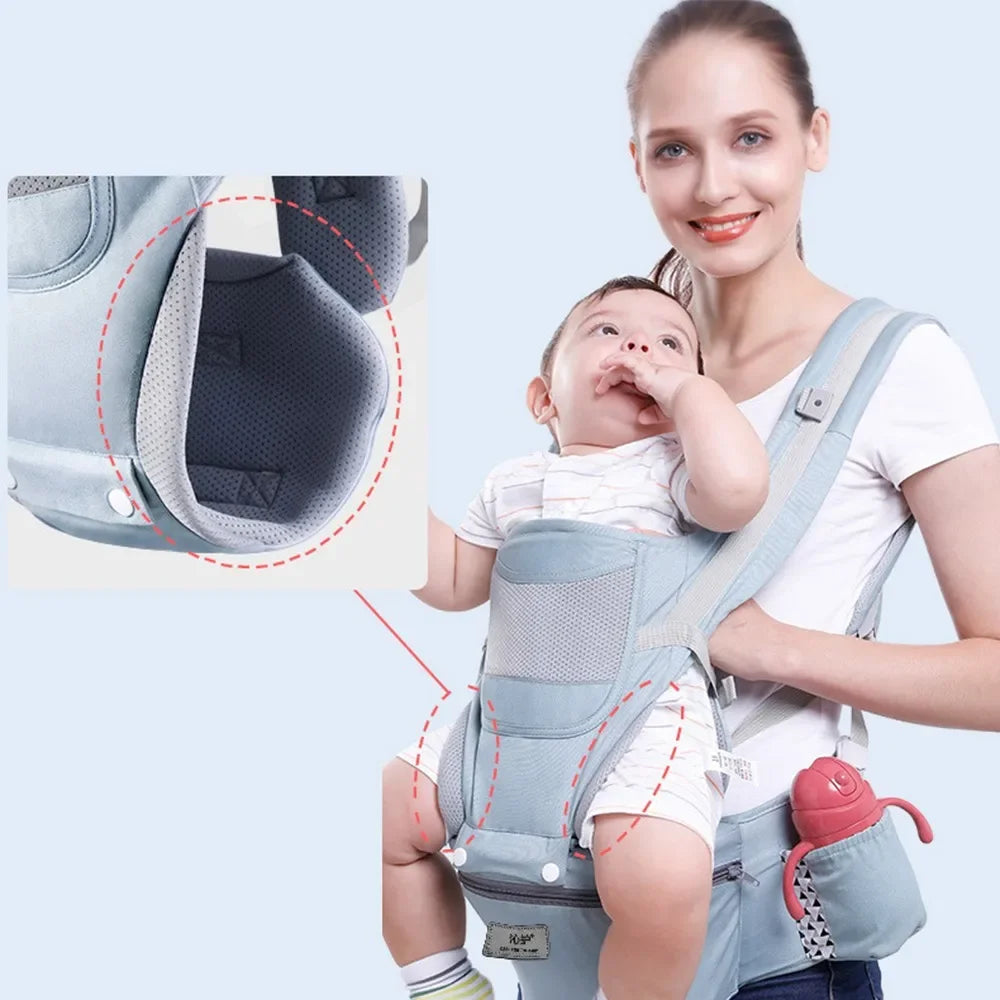 Ergonomic Baby Carrier with Hip Seat