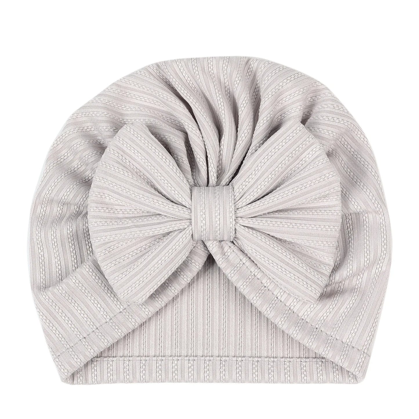 Cute Baby Bow Hat – Soft Turban Beanie for Newborns & Infants