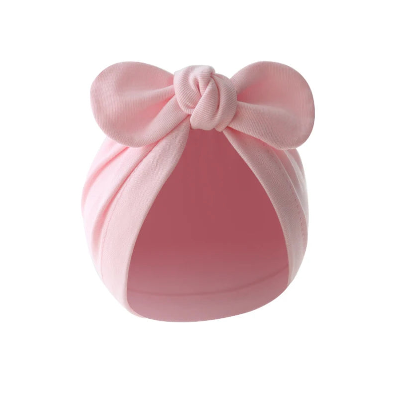 Soft Cotton Baby Turban Hat with Bunny Ears