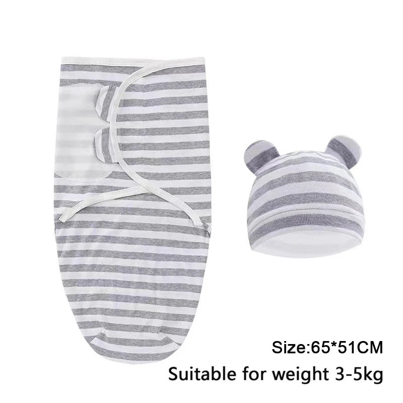 Newborn Swaddle & Hat Set