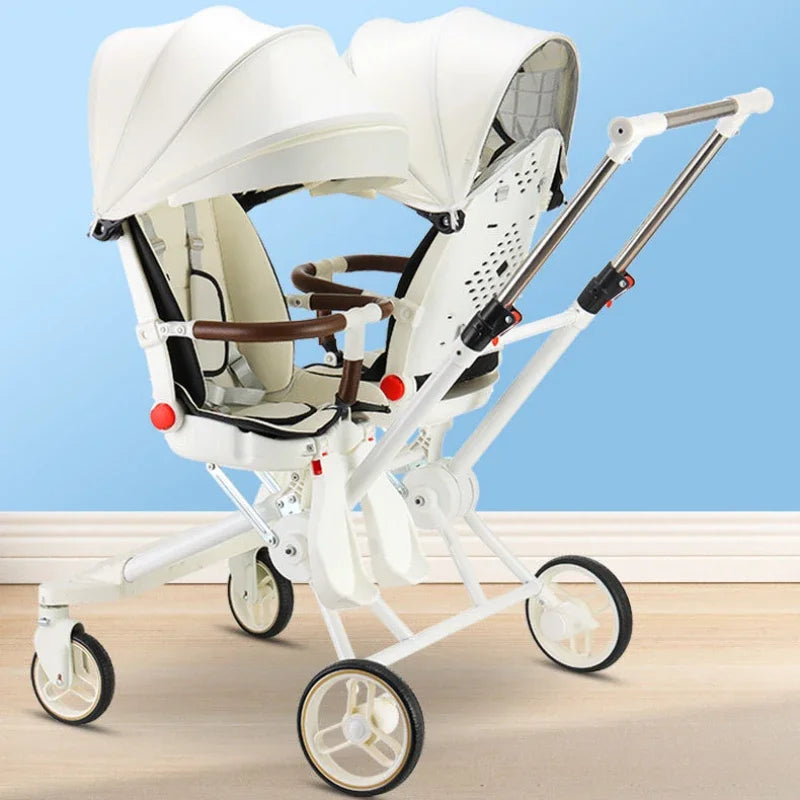 Foldable Twin Baby Stroller