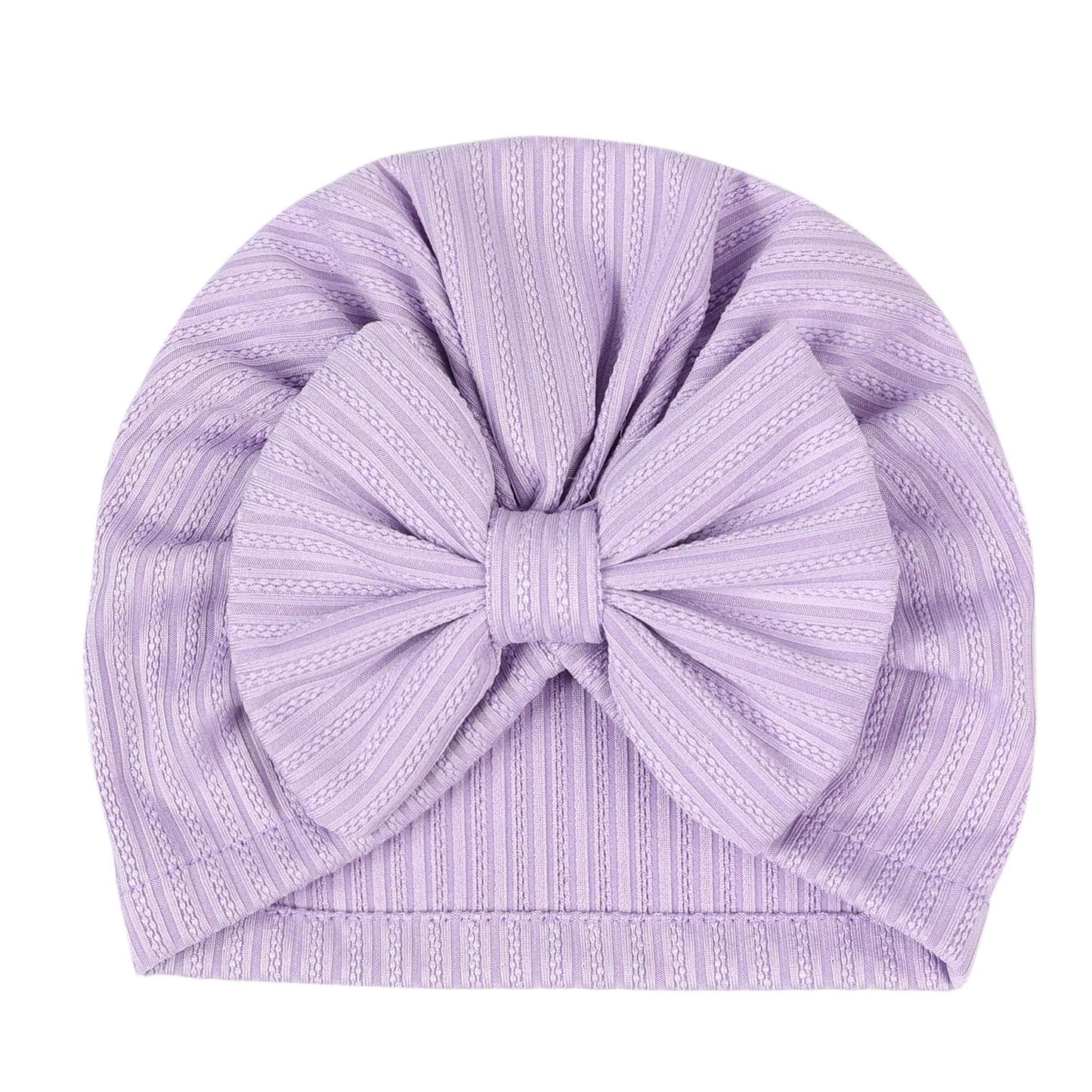 Cute Baby Bow Hat – Soft Turban Beanie for Newborns & Infants