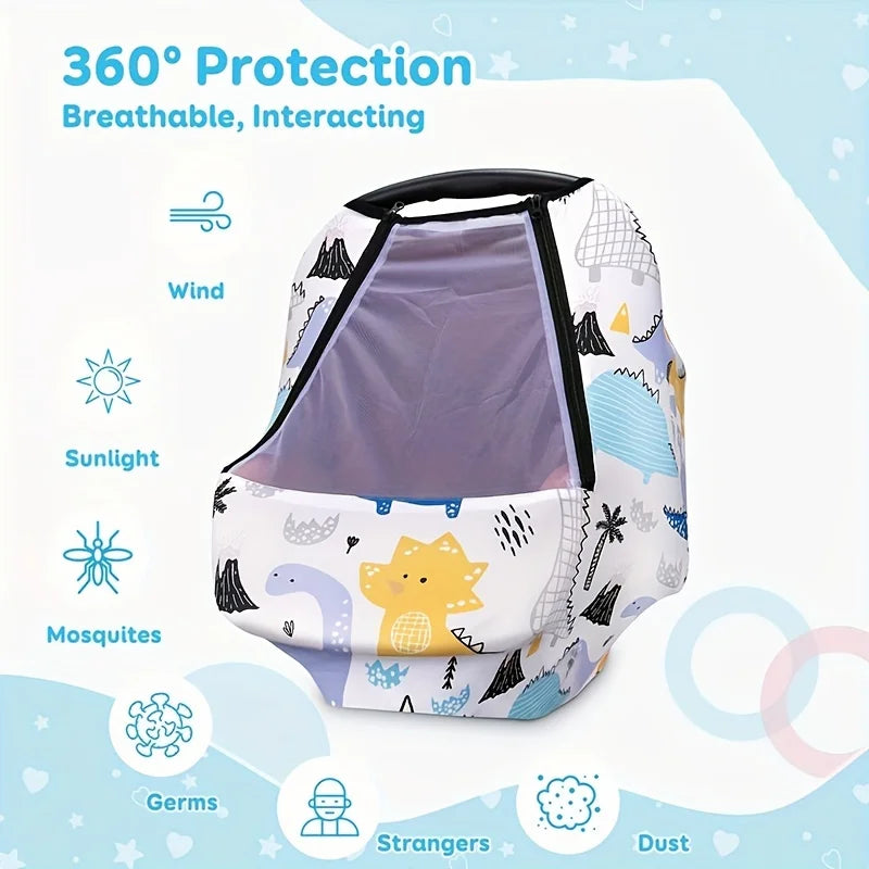 Breathable Baby Car Seat & Nursing Cover