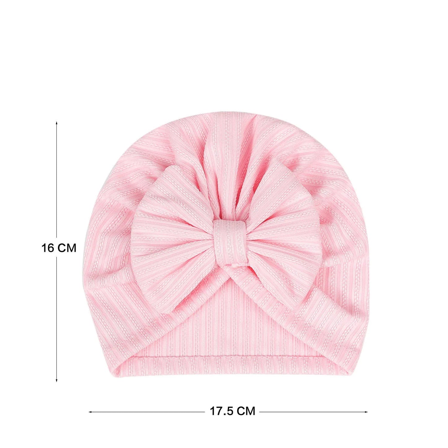 Cute Baby Bow Hat – Soft Turban Beanie for Newborns & Infants
