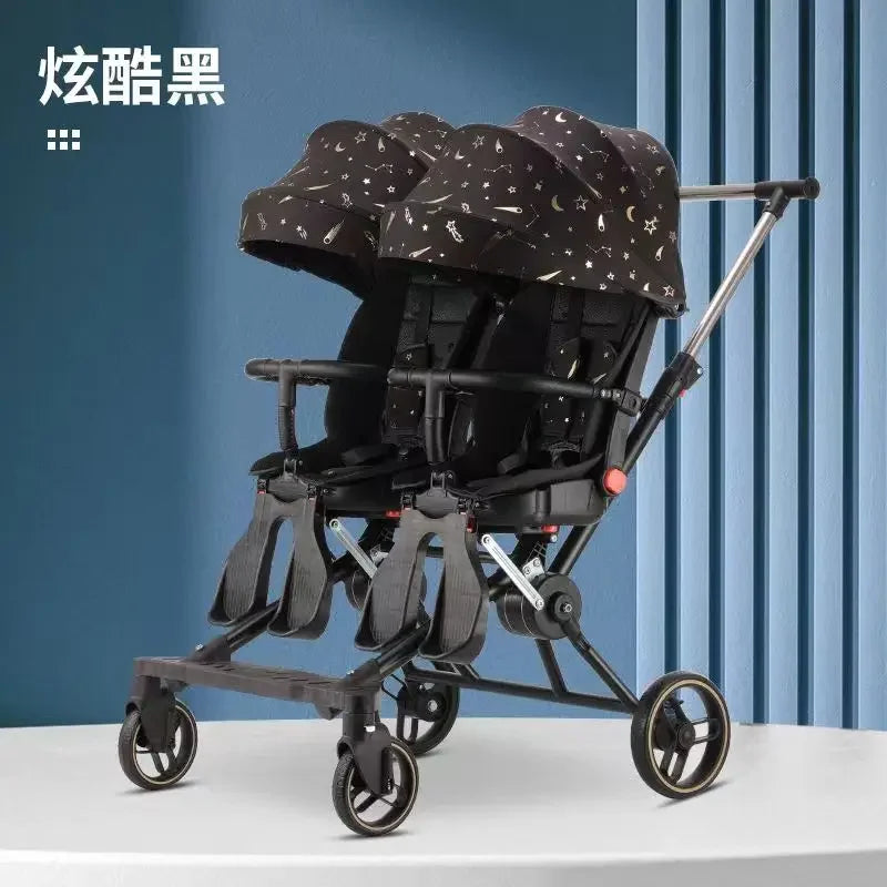 Foldable Twin Baby Stroller