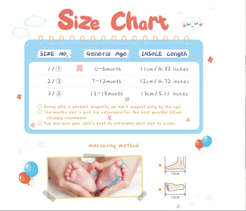 Cute Cartoon Baby First Walker Shoes – Soft Cotton Comfort for Newborns