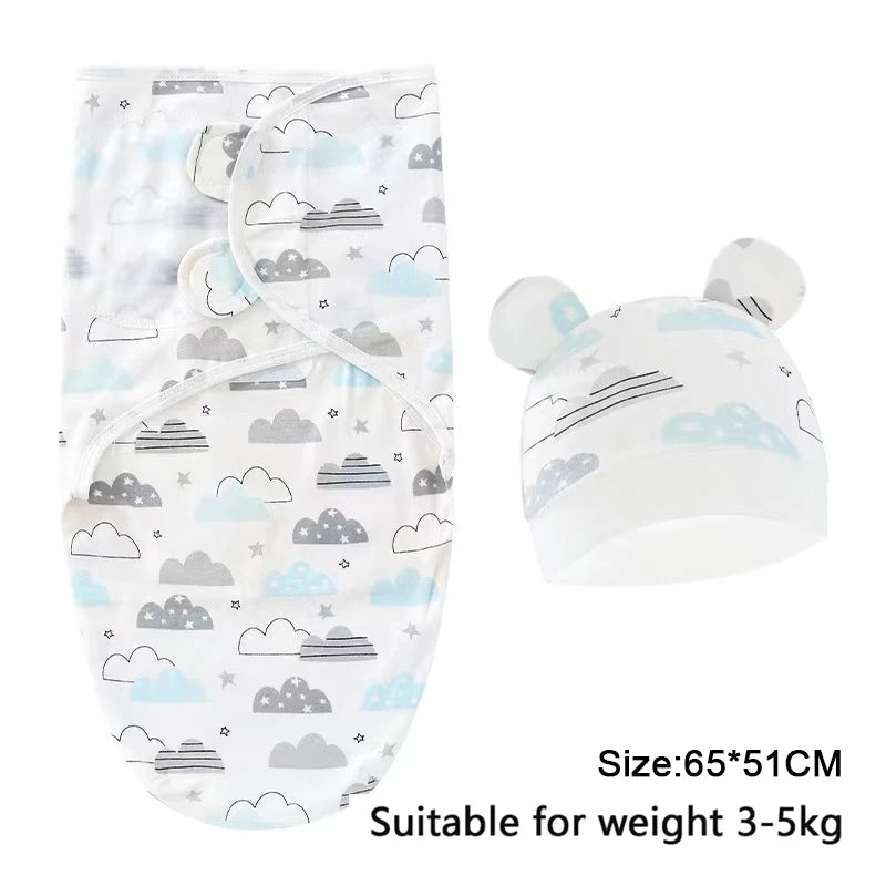Newborn Swaddle & Hat Set