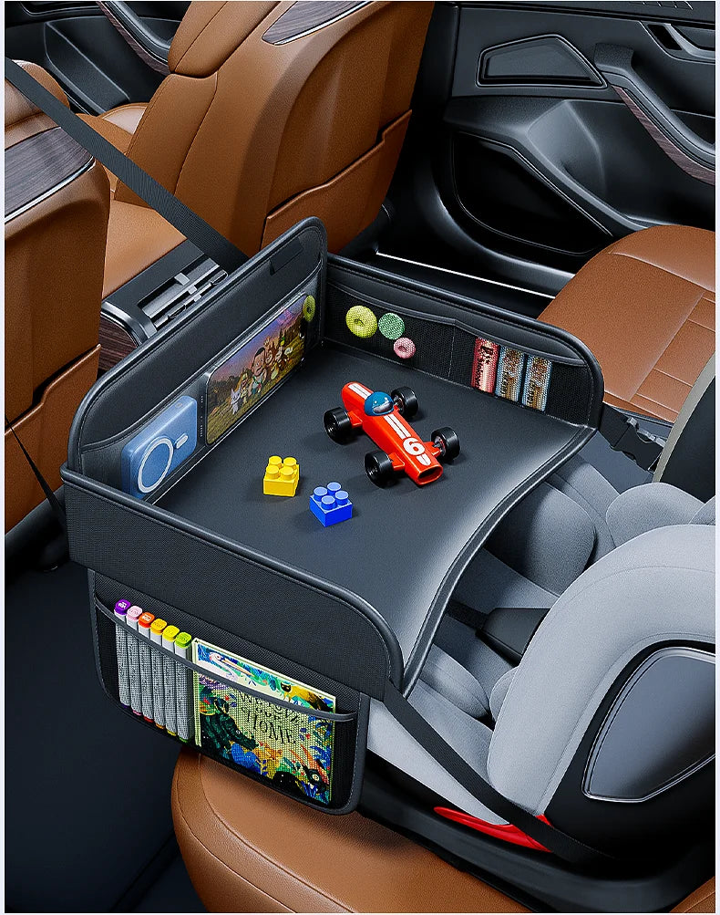 Kids Leather Backseat Travel Tray