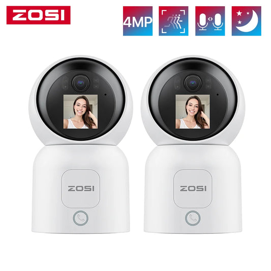 4MP Smart Baby Monitor Camera – Auto Tracking, WiFi, Video Call, Indoor HD
