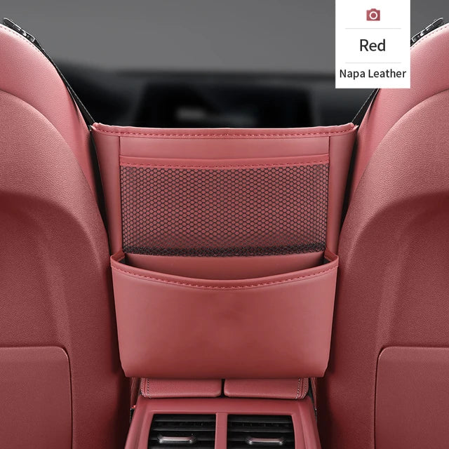 PU Leather Car Seat Organizer