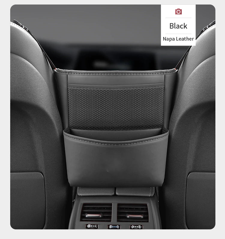 PU Leather Car Seat Organizer