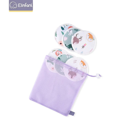 Elinfant 6-Pack Reusable Bamboo Nursing Pads