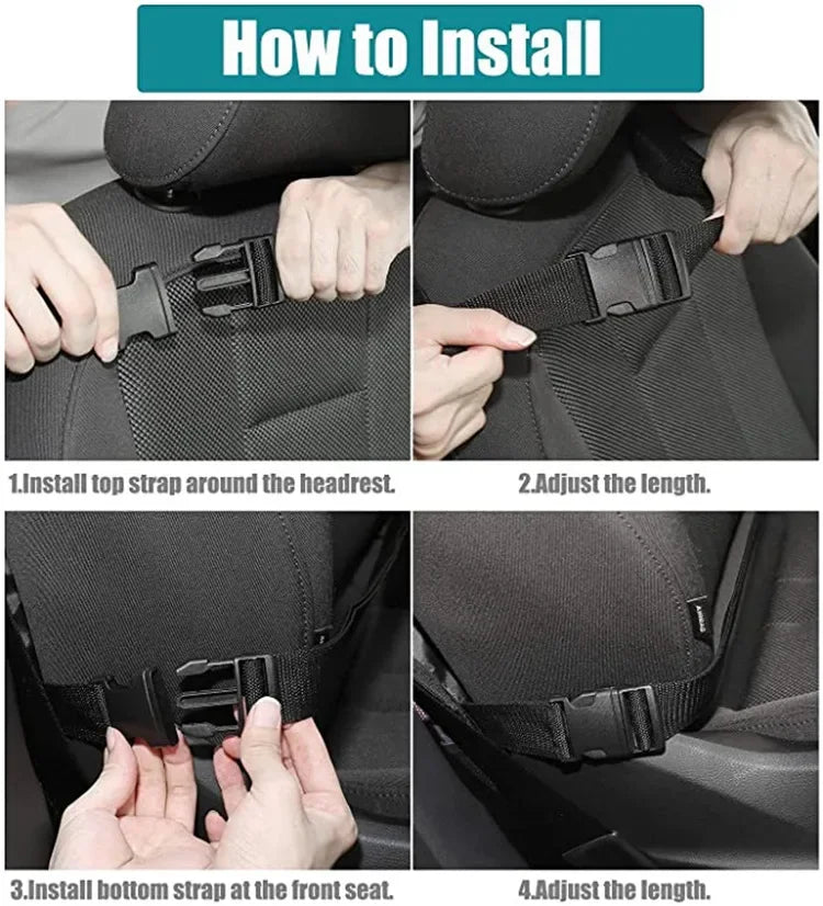 Kick-Proof Car Seat Back Organizer