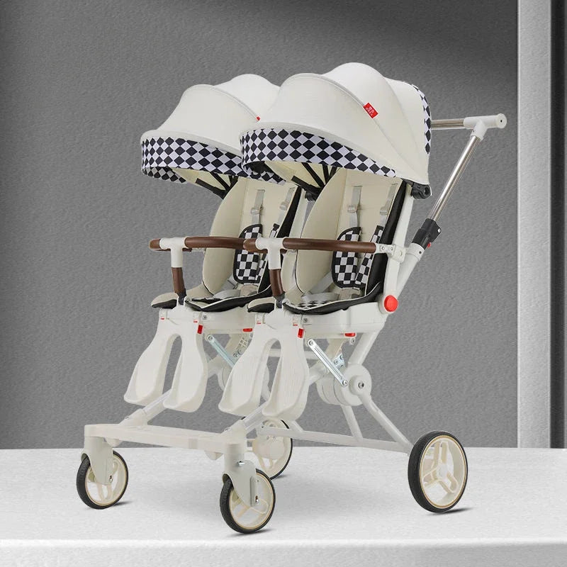 Foldable Twin Baby Stroller