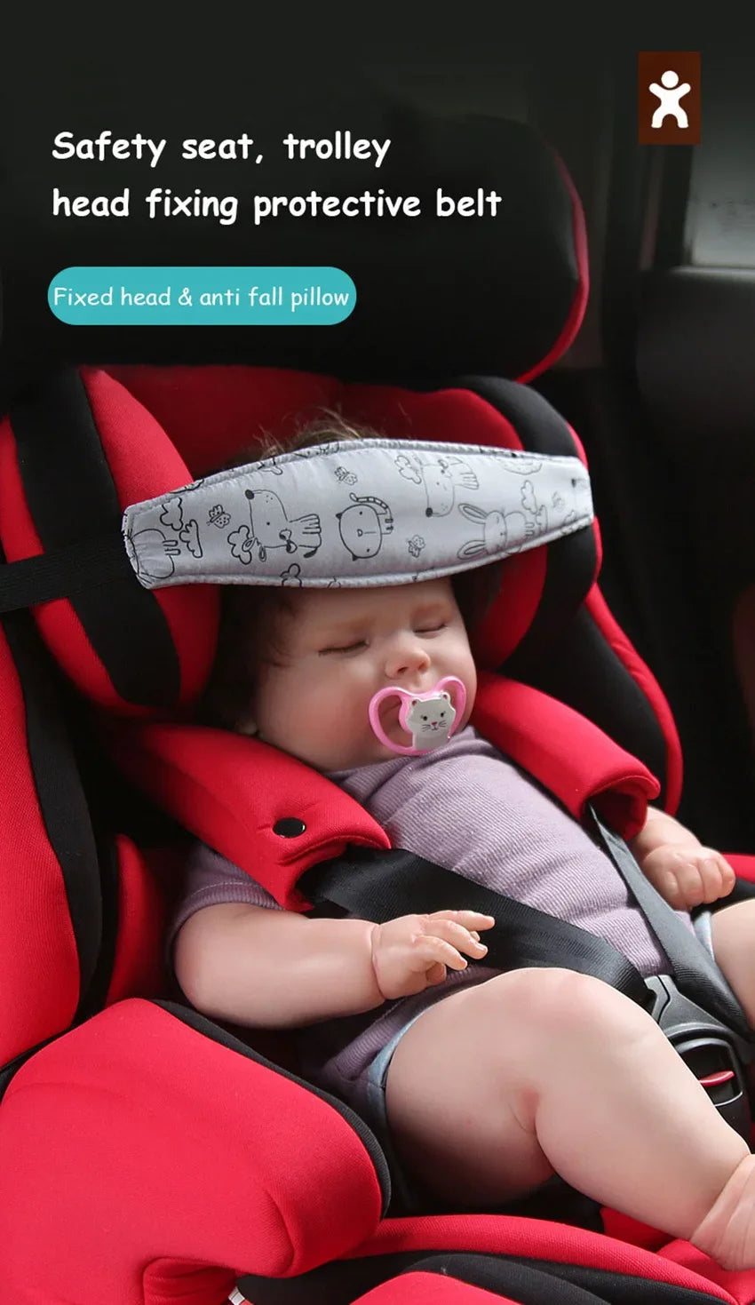 Kids Car Seat Head Support Strap