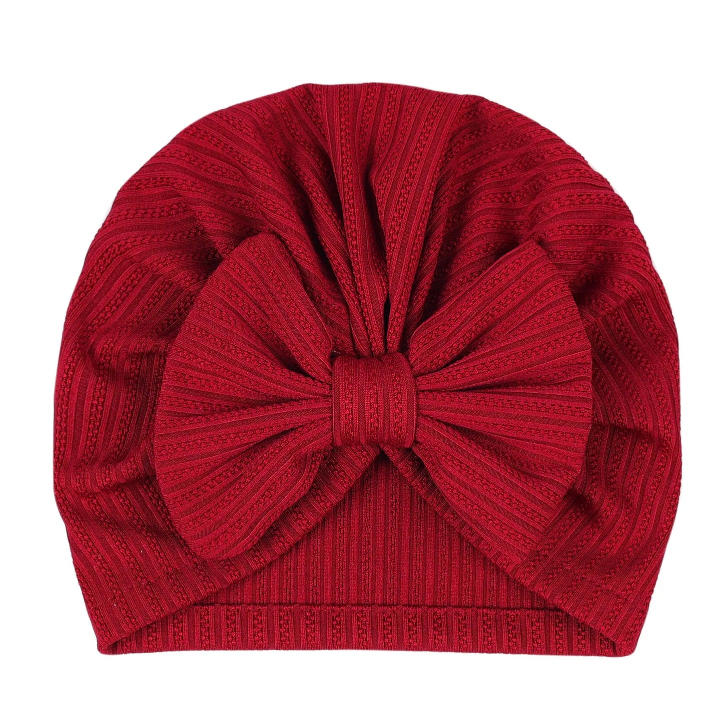 Cute Baby Bow Hat – Soft Turban Beanie for Newborns & Infants