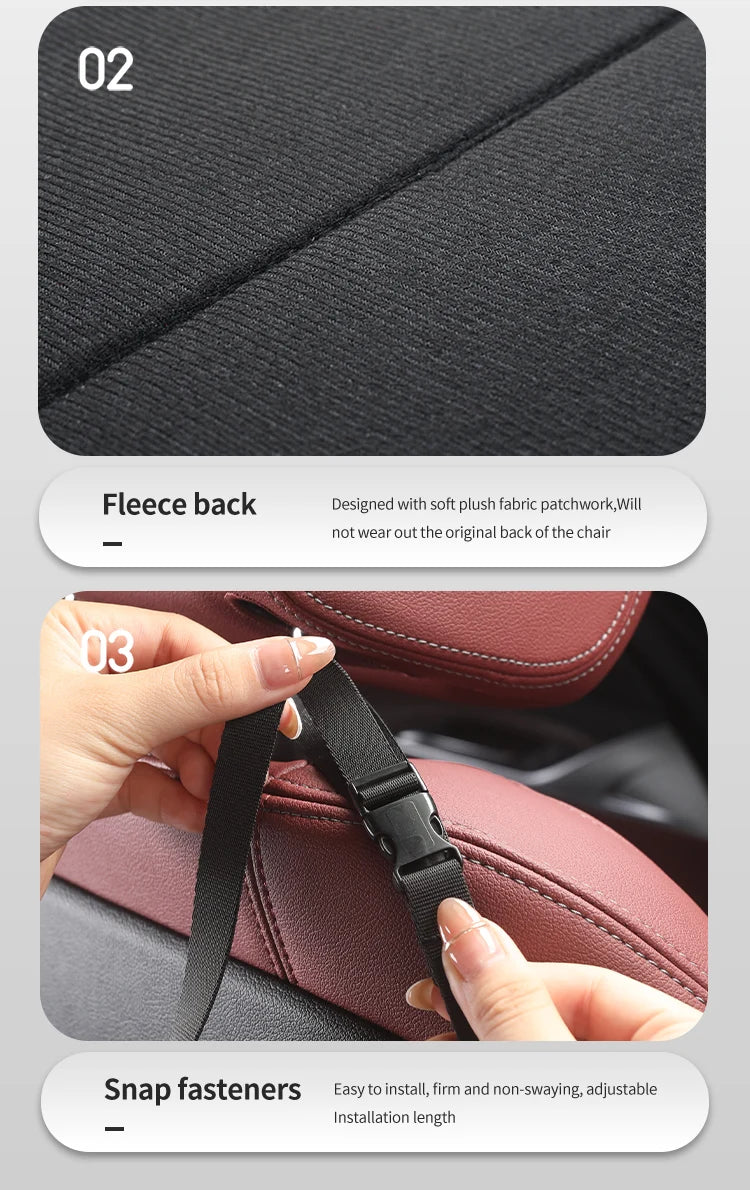 PU Leather Car Seat Organizer