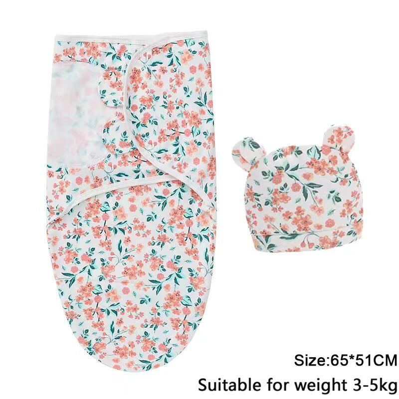 Newborn Swaddle & Hat Set