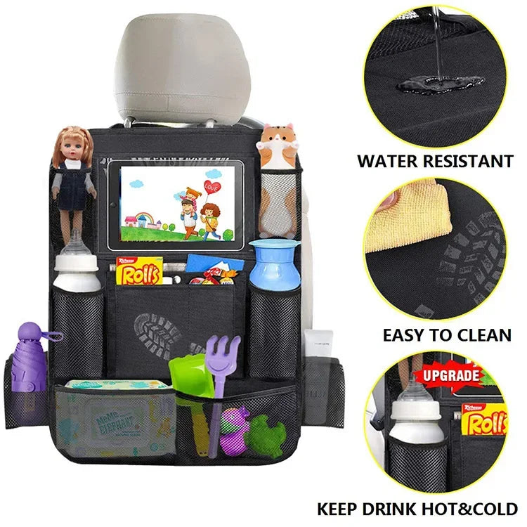 Kick-Proof Car Seat Back Organizer