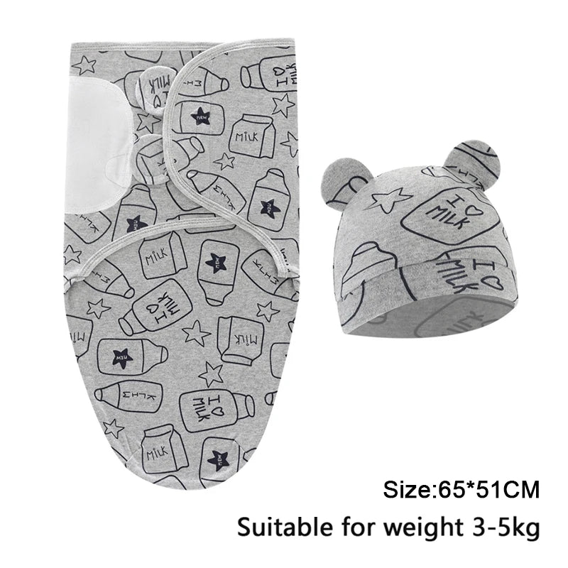 Newborn Swaddle & Hat Set