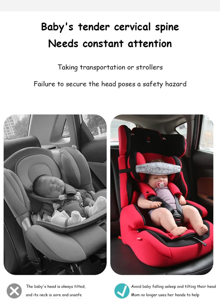Kids Car Seat Head Support Strap