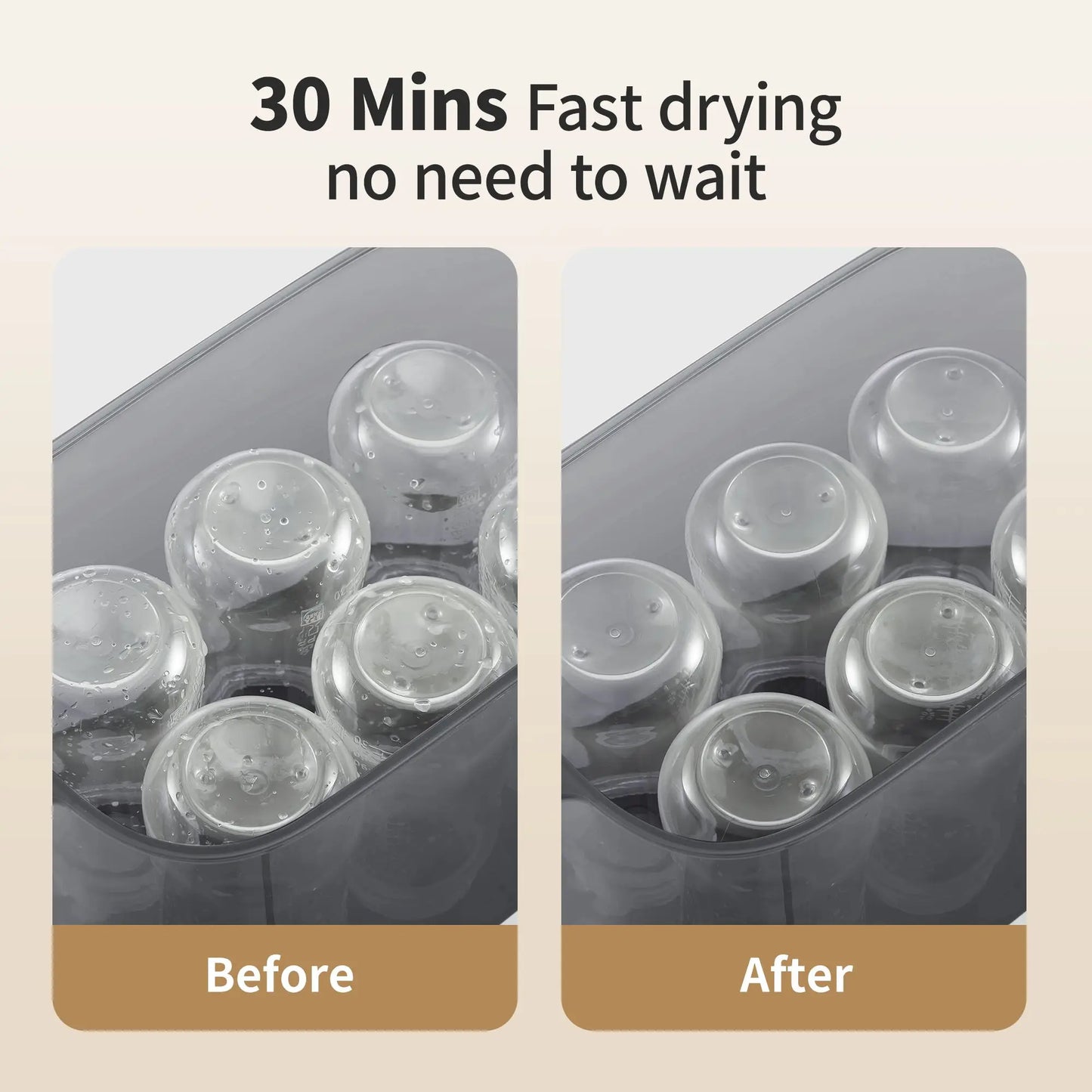 4-in-1 Baby Bottle Sterilizer & Dryer – Steam & LED Control