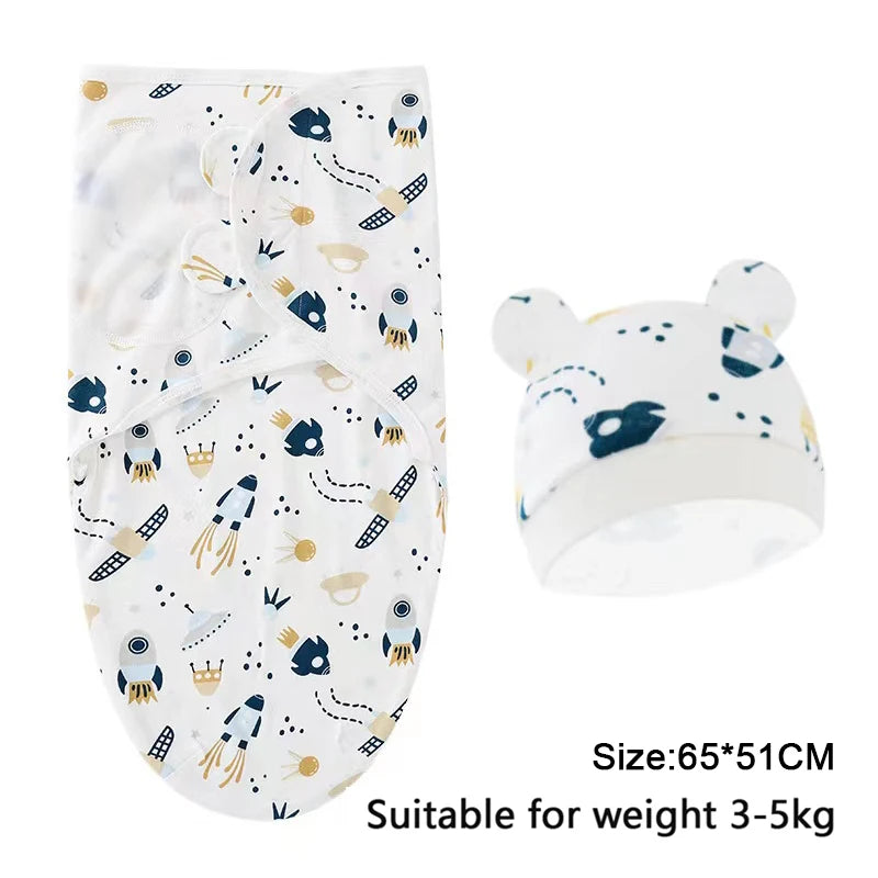 Newborn Swaddle & Hat Set